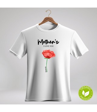 T-Shirt Personalizzata Mother's I Love You Fiore